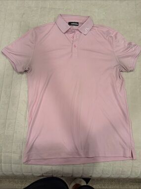 J.Lindeberg Light Pink Performance Polo